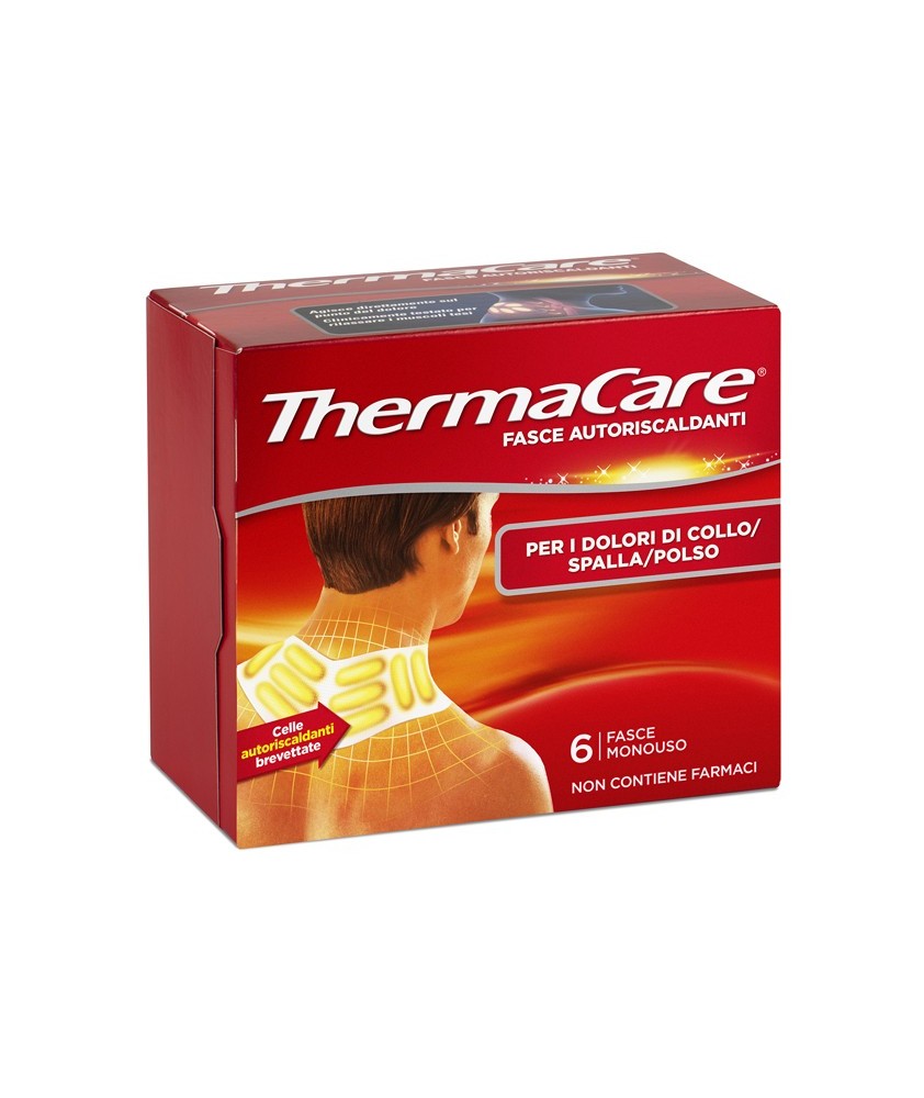 THERMACARE FASCIA AUTORISCALDANTE COLLO - SPALLA - POLSO 6 PEZZI - Abelastore.it - Farmaci ed Integratori