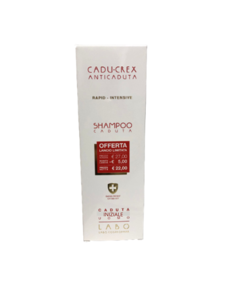 SHAMPOO CADU-CREX RAPID INTENSIVE UOMO CADUTA INIZIALE 150ML - Abelastore.it - Cosmetici e Bellezza