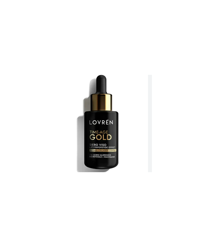 Lovren Siero Viso Time Age Gold Lift Tripeptide Effect 30ml - Abelastore.it - Cosmetici e Bellezza