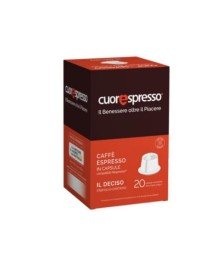 CUORESPRESSO IL DECISO 20 CAPSULE COMPATIBILE NESPRESSO - Abelastore.it - CAFFE'