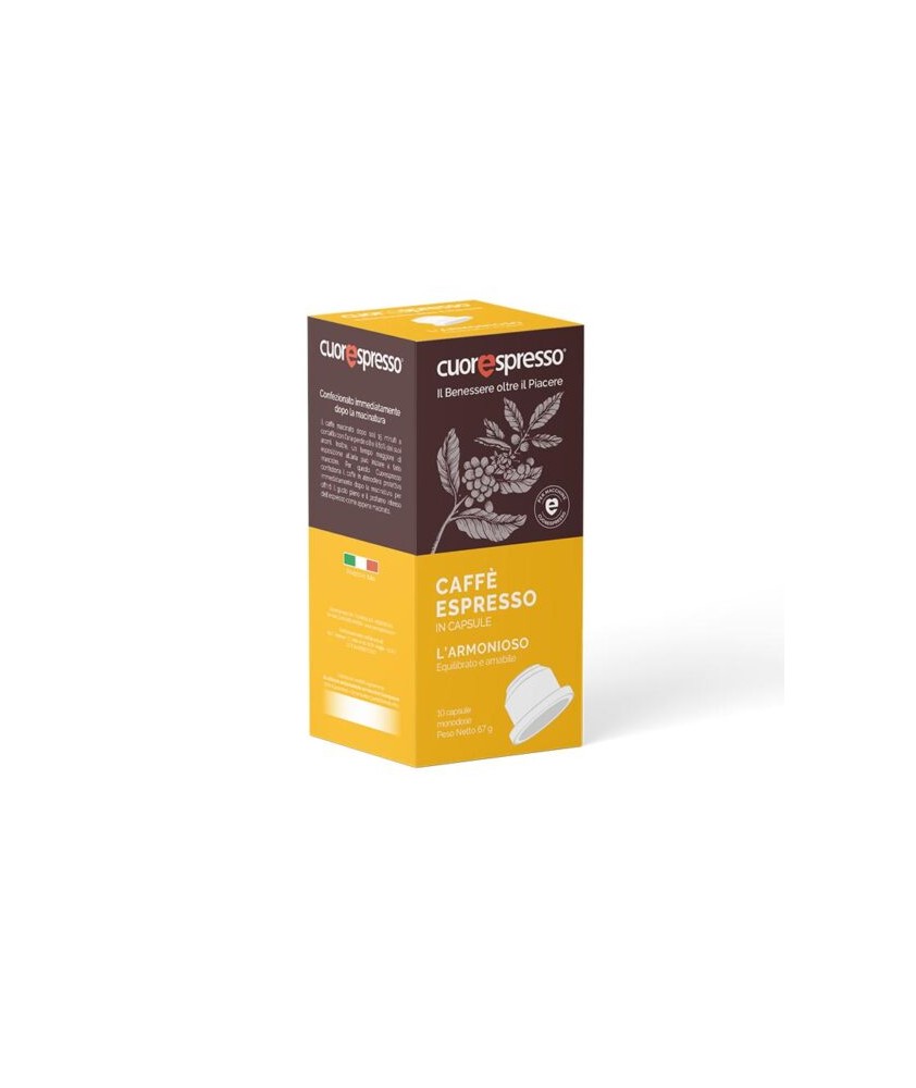 CUORESPRESSO L'ARMONIOSO 10 CAPSULE - Abelastore.it - CAFFE'