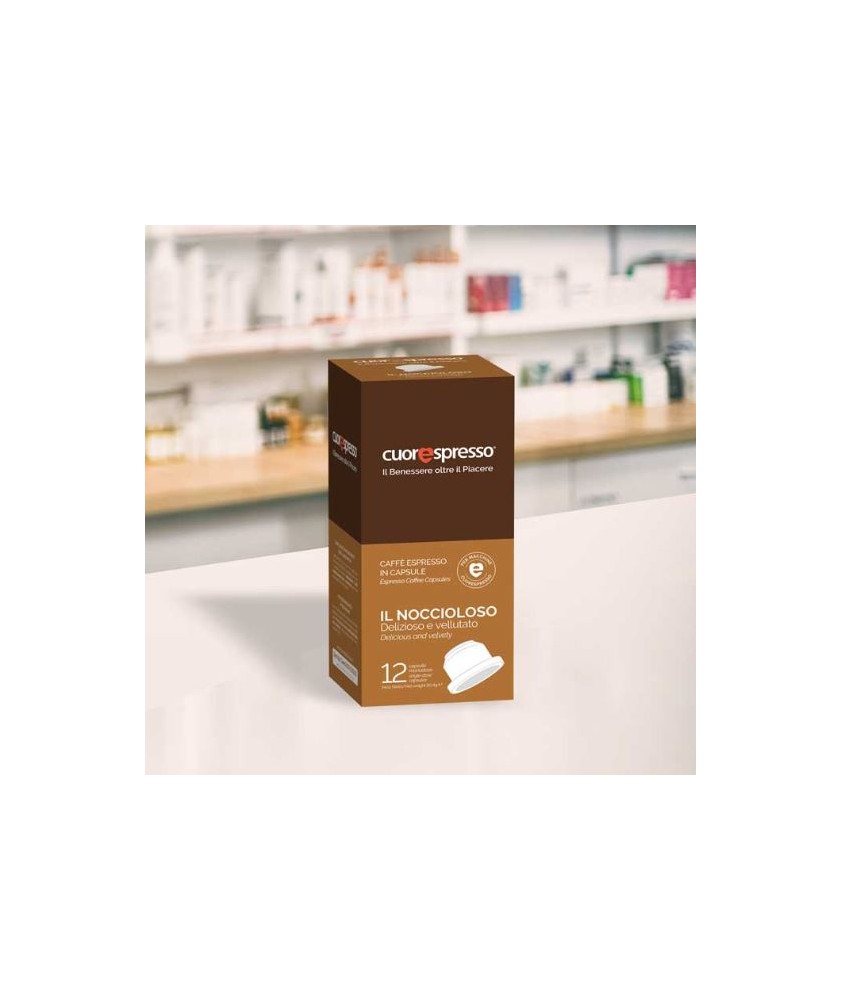 CUORESPRESSO CAFFE AROMATICO NOCCIOLOSO 12 CAPSULE - Abelastore.it - CAFFE'