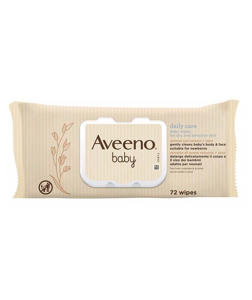 AVEENO BABY SALVIETTINE 72 PEZZI - Abelastore.it - Cosmetici e Bellezza