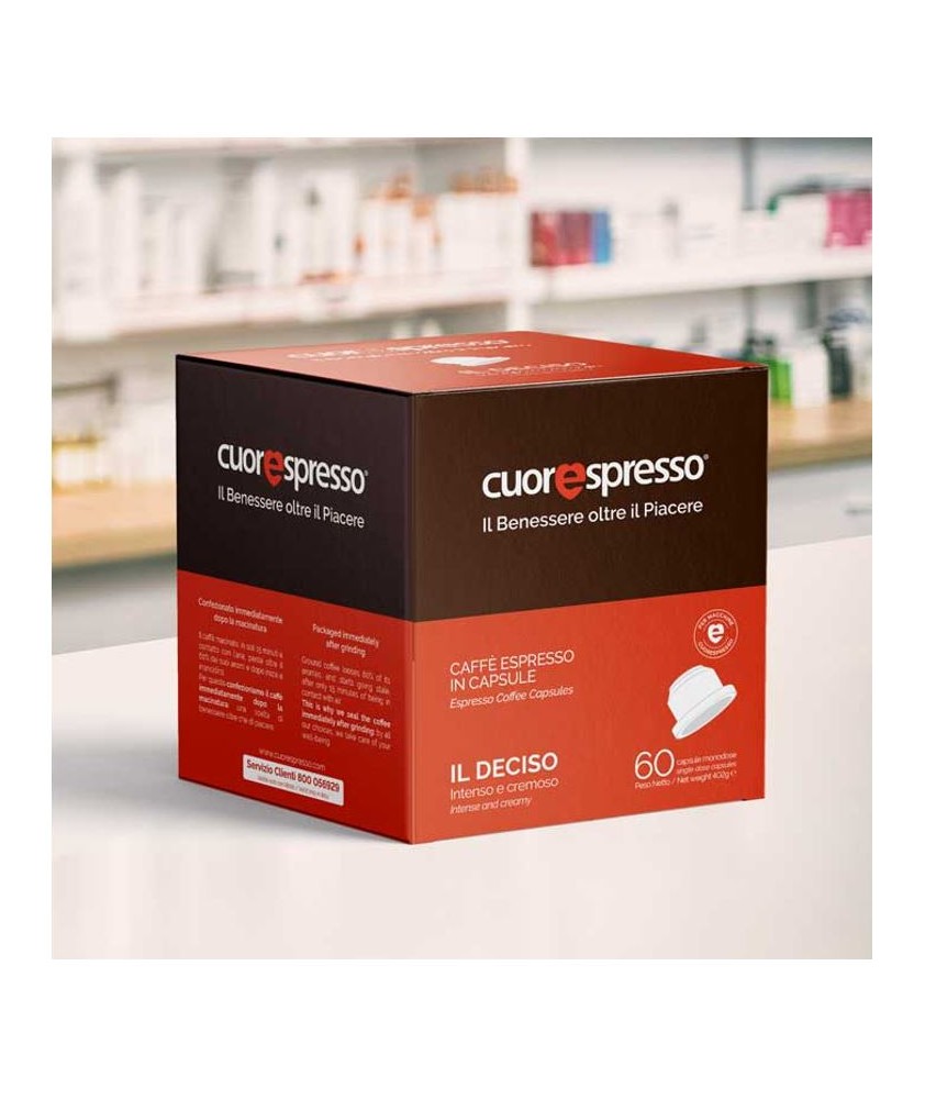 CUORESPRESSO CAFFE' IL DECISO 60 CAPSULE - Abelastore.it - CAFFE'