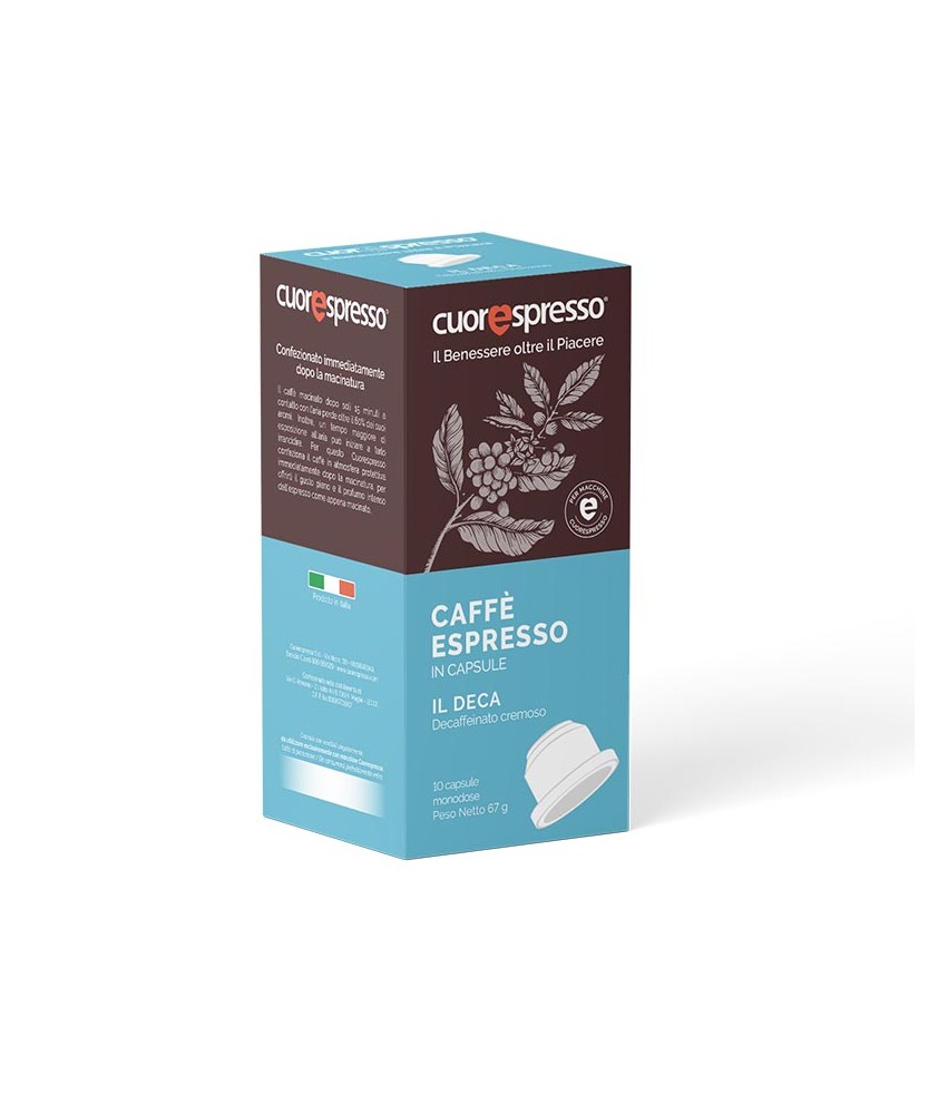 CUORESPRESSO IL DECA 10 CAPSULE - DECAFFEINATO CREMOSO - Abelastore.it - CAFFE'