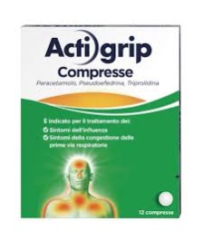 ACTIGRIP 12 COMPRESSE 2,5+60+500MG - Abelastore.it - Farmaci ed Integratori