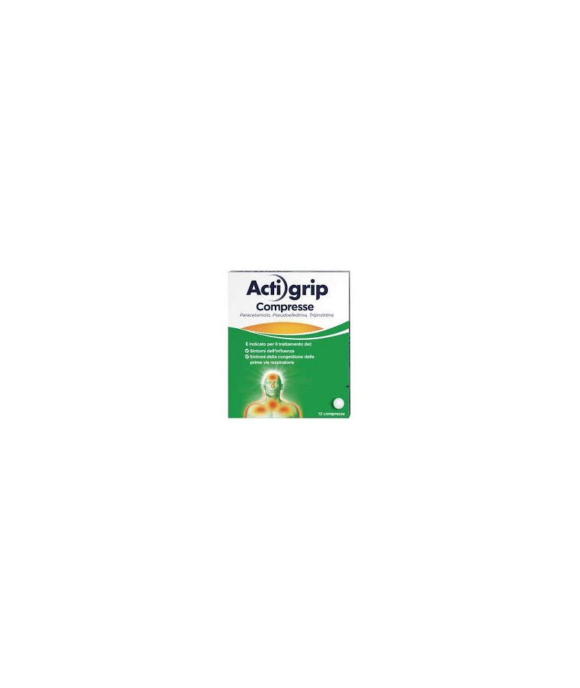 ACTIGRIP 12 COMPRESSE 2,5+60+500MG - Abelastore.it - Farmaci ed Integratori