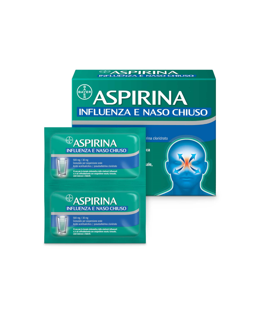 ASPIRINA INFLUENZA E NASO CHIUSO 10 BUSTINE - Abelastore.it - Farmaci ed Integratori