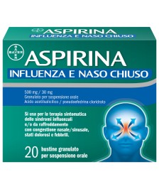 ASPIRINA INFLUENZA E NASO CHIUSO 10 BUSTINE - Abelastore.it - Farmaci ed Integratori