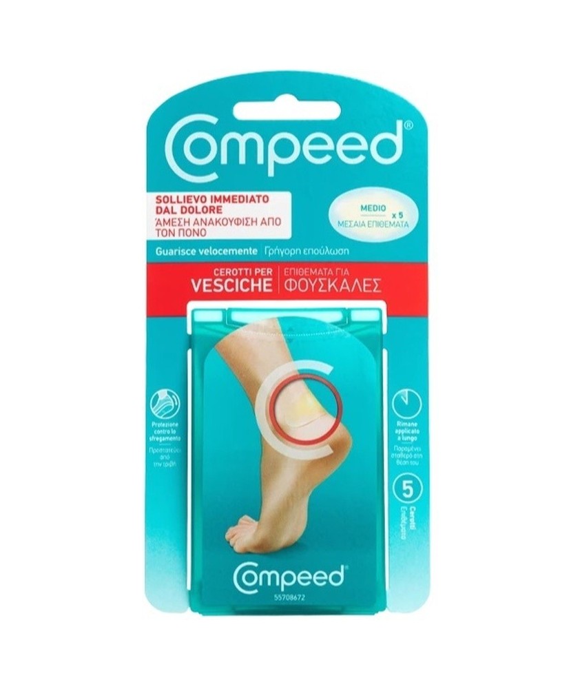 COMPEED CEROTTI PER VESCICHE MEDIO 5 PEZI - Abelastore.it - Cura Mani e Piedi