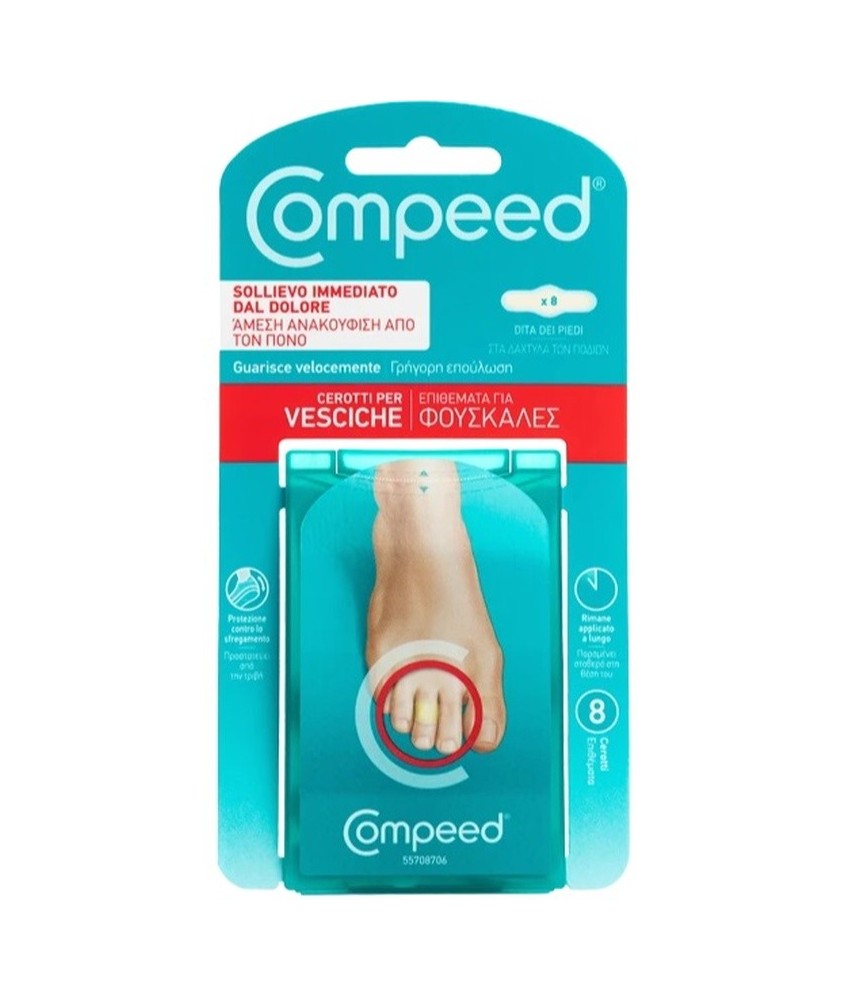 COMPEED CEROTTI PER VESCICHE DITA PIEDE 8 PEZZI - Abelastore.it - Cura Mani e Piedi