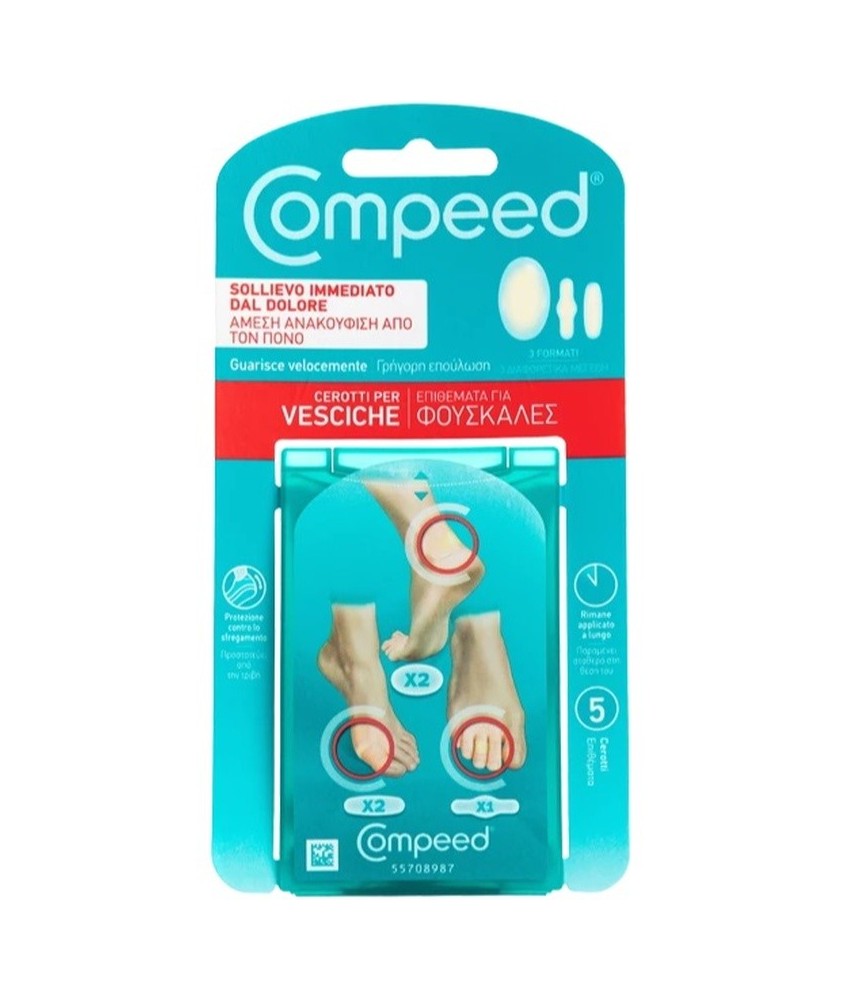 COMPEED CEROTTI PER VESCICHE MISTO 5 PEZZI - Abelastore.it - Cura Mani e Piedi