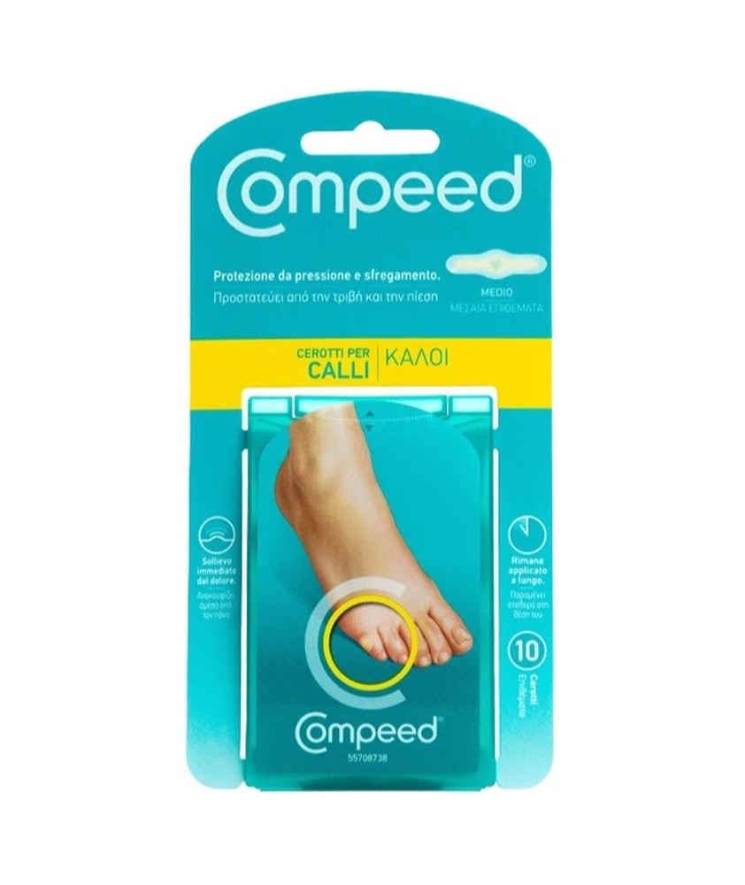 COMPEED CEROTTI PER CALLI MEDIO 10 PEZZI - Abelastore.it - Cura Mani e Piedi