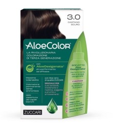 TINTURA PER CAPELLI ZUCCARI A BASE DI ALOEOSSIGENATA - ALOECOLORE 3,0 CASTANO SCURO - Abelastore.it - Cosmetici e Bellezza