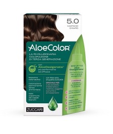 TINTURA PER CAPELLI ZUCCARI A BASE DI ALOEOSSIGENATA - ALOECOLOR COLORE 5,0 CASTANO CHIARO - Abelastore.it - Cosmetici e Bell...