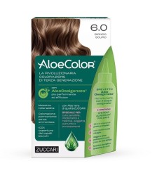 TINTURA PER CAPELLI ZUCCARI A BASE DI ALOEOSSIGENATA - ALOECOLOR COLORE 6,0 BIONDO SCURO - Abelastore.it - Cosmetici e Bellezza