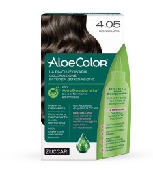 TINTURA PER CAPELLI ZUCCARI A BASE DI ALOEOSSIGENATA - ALOECOLOR COLORE 4,05 CIOCCOLATO - Abelastore.it - Cosmetici e Bellezza