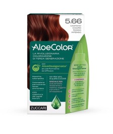 TINTURA PER CAPELLI ZUCCARI A BASE DI ALOEOSSIGENATA - ALOECOLOR COLORE 5,66 CASTANO CHIARO ROSSO INTENSO - Abelastore.it - C...