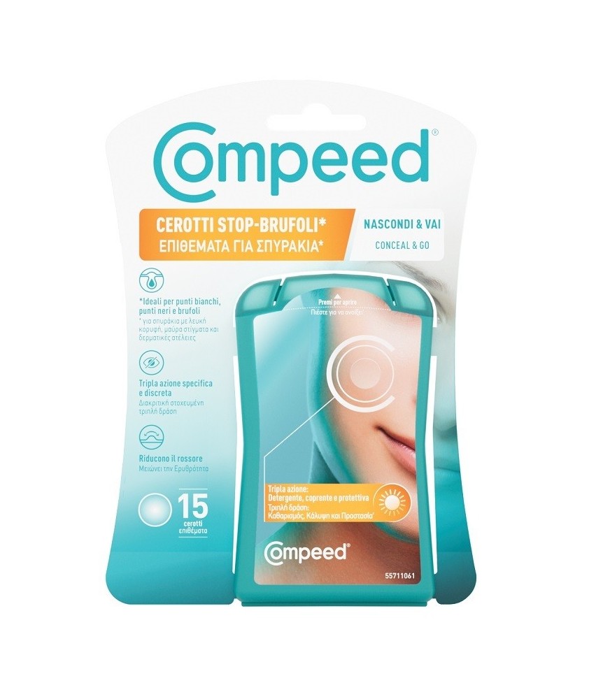 COMPEED CEROTTI STOP BRUFOLI 15 PEZZI - Abelastore.it - Cosmetici e Bellezza