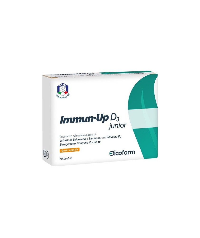 IMMUN UP D3 JUNIOR 10 BUSTINE 3G - Abelastore.it - Farmaci ed Integratori