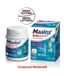 MAALOX REFLURAPID 40 COMPRESSE MASTICABILI - Abelastore.it - Farmaci ed Integratori