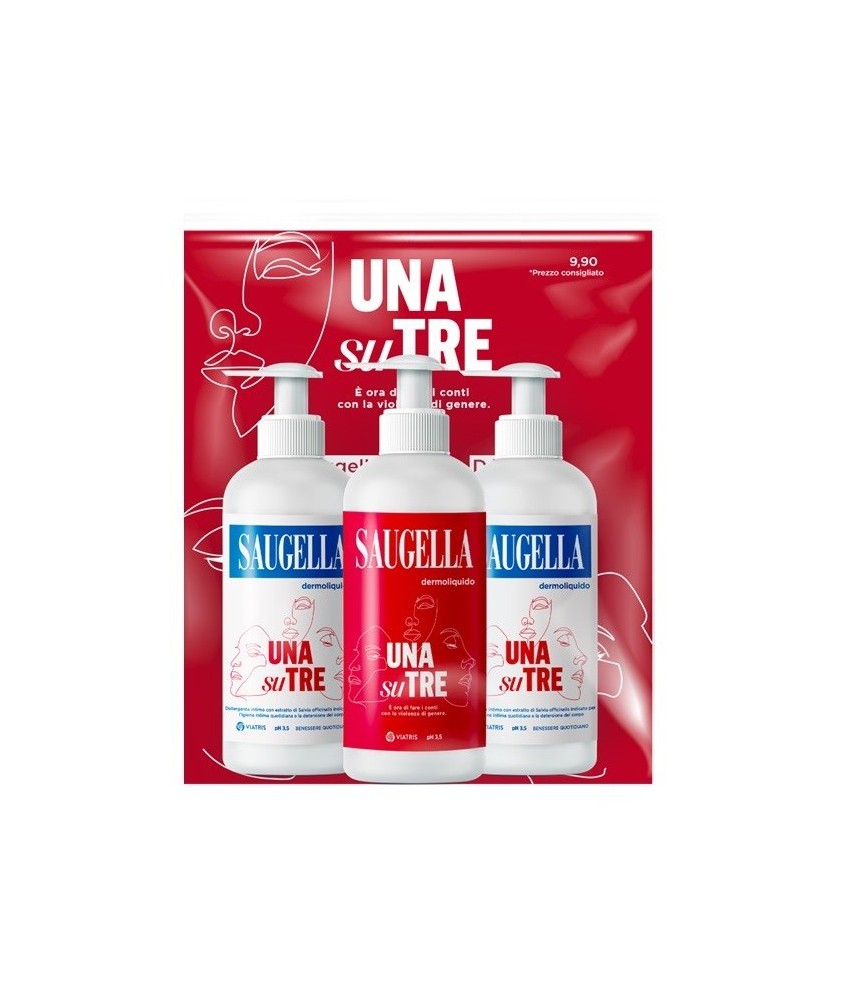 SAUGELLA DERMOLIQ 3X200ML - Abelastore.it - Igiene del Corpo