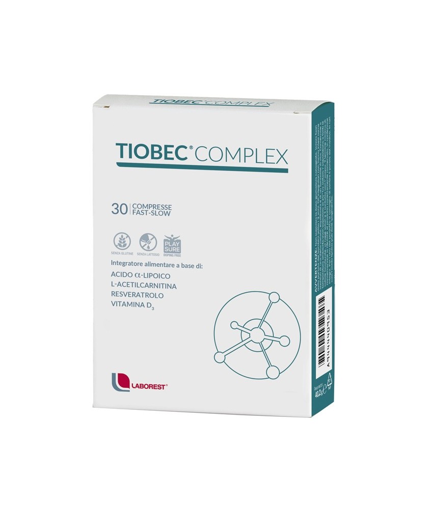 TIOBEC COMPLEX 30 COMPRESSE FAST SLOW - Abelastore.it - Farmaci ed Integratori