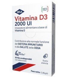 VITAMINA D3 IBSA 2000UI 30 FILM OROSOLUBILI - Abelastore.it - Farmaci ed Integratori