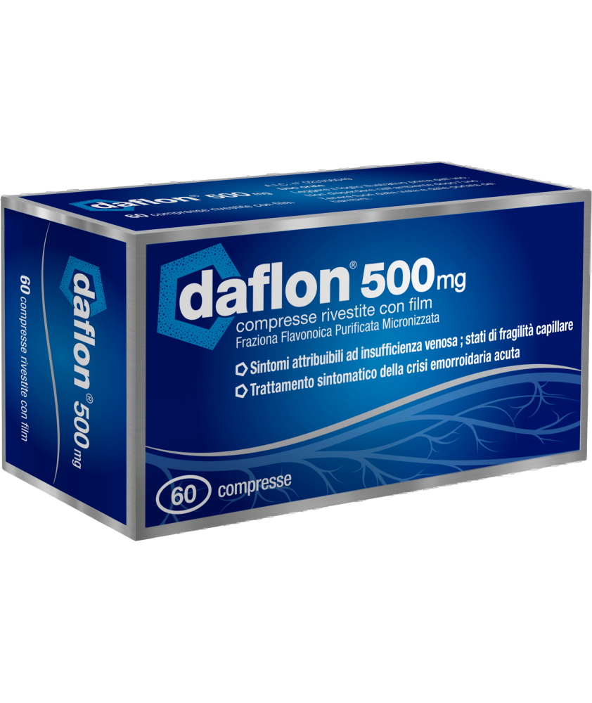 DAFLON 60 COMPRESSE RIVESTITE 500 MG - Abelastore.it - Farmaci ed Integratori