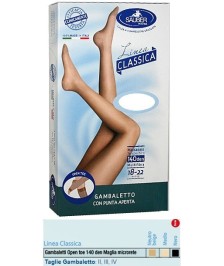 SAUBER GAMBALETTO OPEN TOE MAGLIA MICRORETE 140 DEN COLORE NEUTRO BEIGE TAGLIA 2 LINEA CLASSICA - Abelastore.it - Dispositivi...