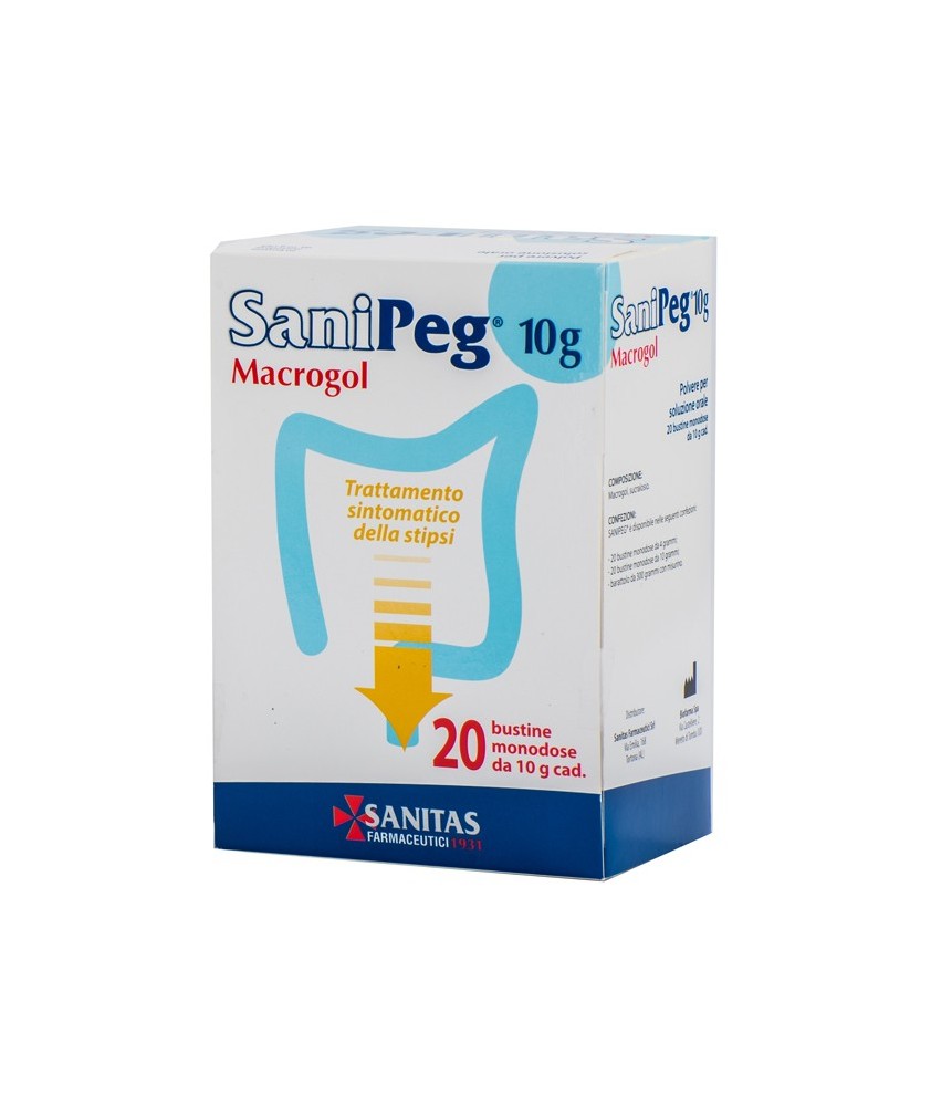 SANIPEG 20 BUSTE 10G - Abelastore.it - Farmaci ed Integratori