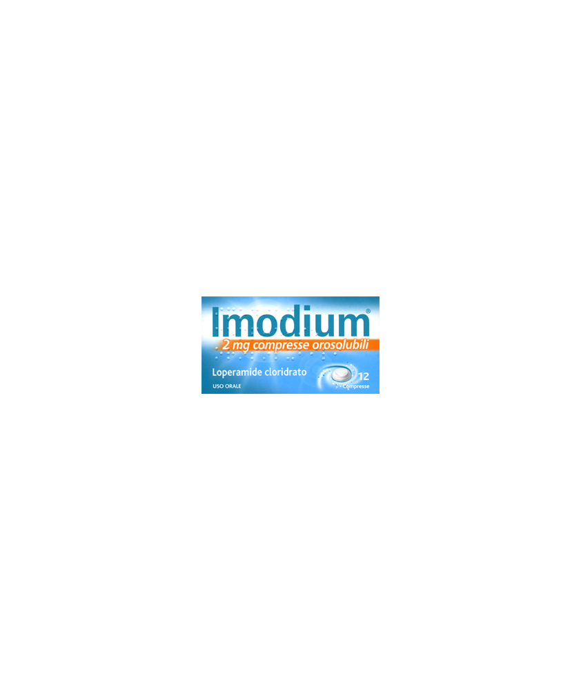 IMODIUM 12 COMPRESSE OROSOLUBILI 2MG - Abelastore.it - Farmaci ed Integratori