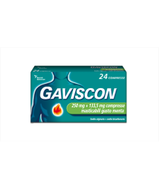 GAVISCON 24 COMPRESSE MENTA 250+133,5MG - Abelastore.it - Farmaci ed Integratori