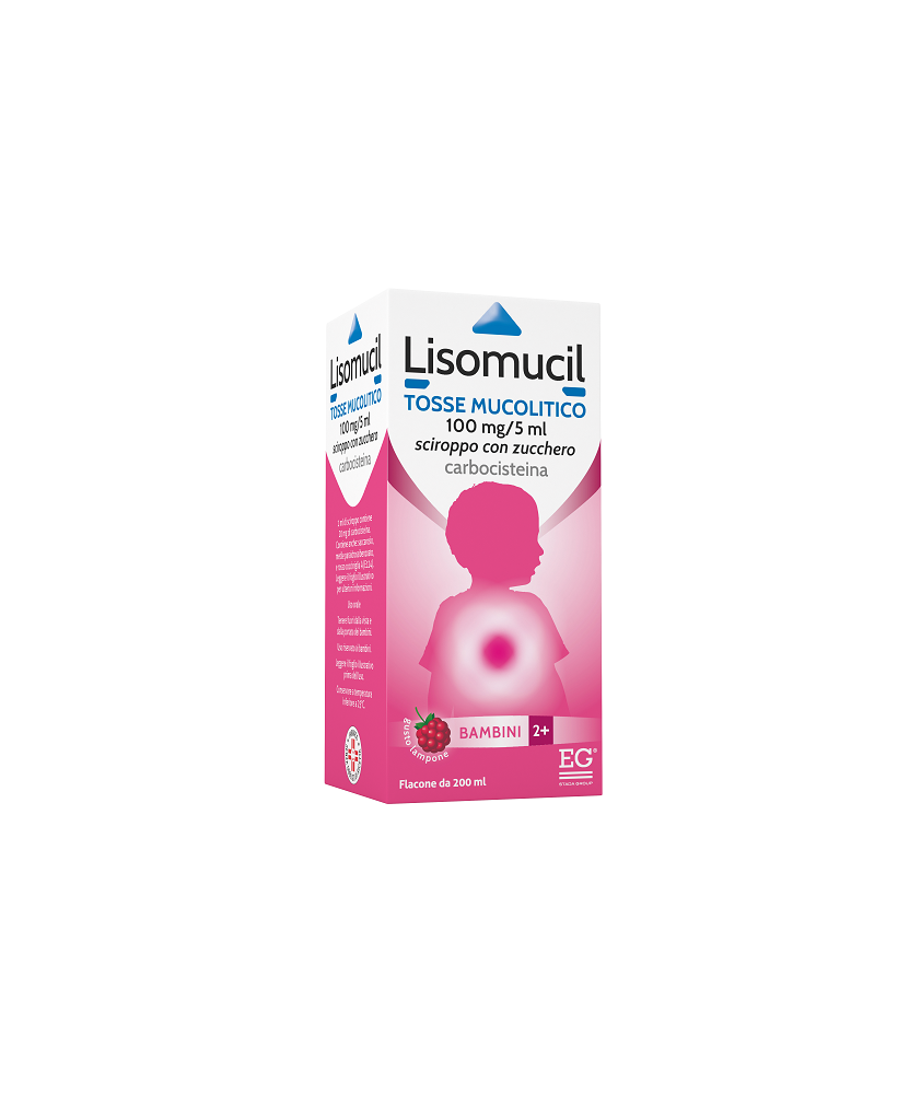 LISOMUCIL SCIROPPO TOSSE MUCOLITICO BAMBINI 2% - Abelastore.it - Farmaci ed Integratori