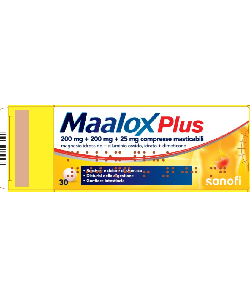 MAALOX PLUS 30COMPRESSE MASTICABILI - Abelastore.it - Farmaci ed Integratori