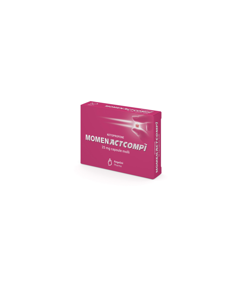 MOMENACTCOMPI' 10 CAPSULE MOLLI 25MG - Abelastore.it - Farmaci ed Integratori