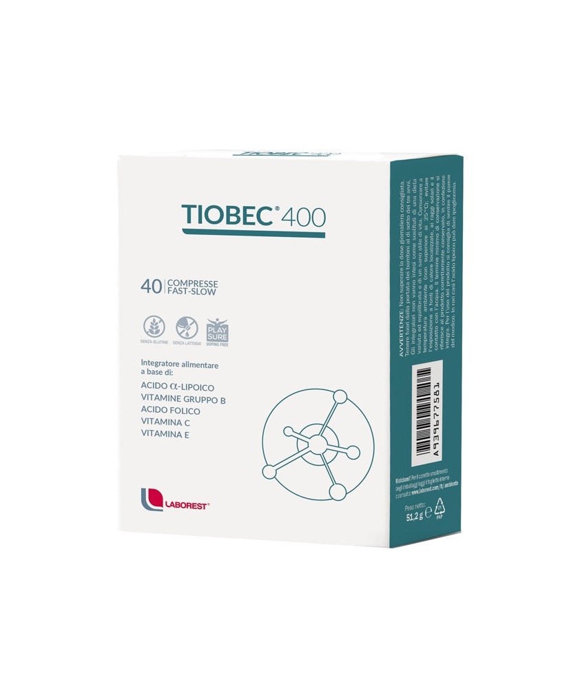 TIOBEC 400 40 COMPRESSE FAST-SLOW - Abelastore.it - Farmaci ed Integratori