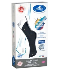 SAUBER CALZA UOMO FANTASIA Q-SKIN 70 DEN BLU POIS GIALLI TAGLIA M PROMO - Abelastore.it - Dispositivi sanitari