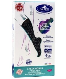 SAUBER CALZA DONNA FANTASIA FILATO Q-SKIN 140 DEN NERO MINI SCACCO BIANCO TAGLIA G PROMO - Abelastore.it - Dispositivi sanitari