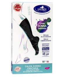 SAUBER CALZA DONNA FANTASIA FILATO Q-SKIN 140 DEN NERO POIS BOUQUET PERLATO GERANIO TAGLIA M PROMO - Abelastore.it - Disposit...