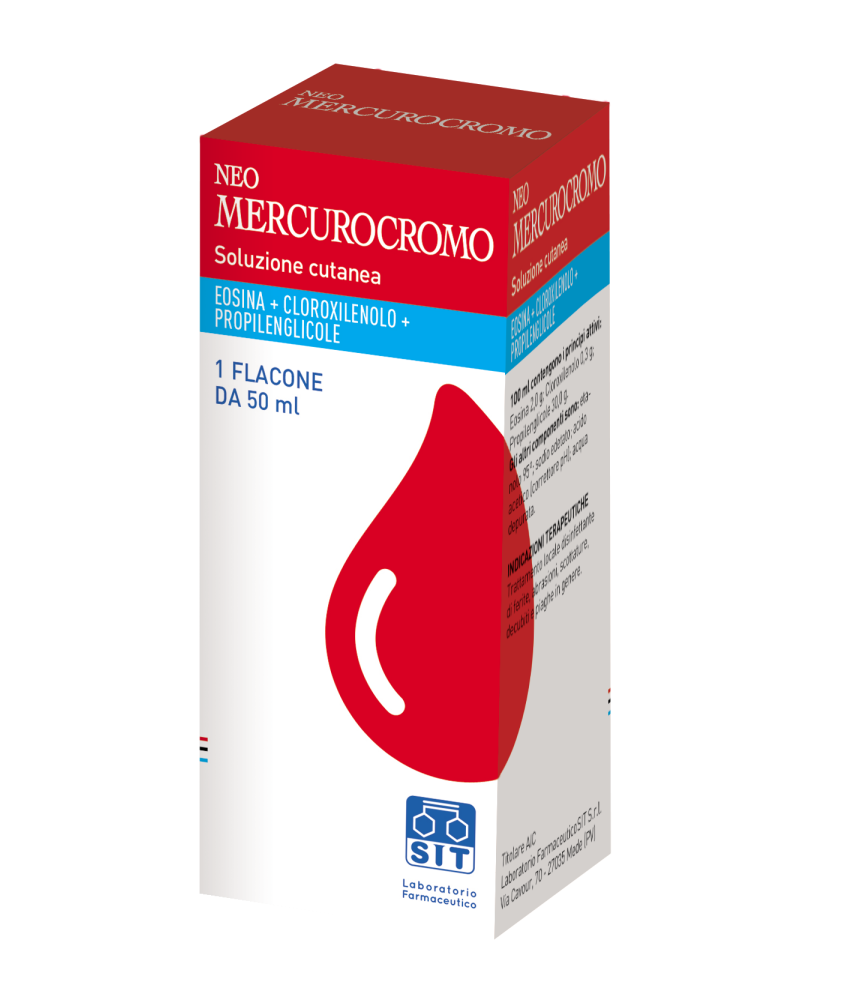 NEOMERCUROCROMO SOLUZIONE FLACONE DA 50 ML - Abelastore.it - Dispositivi sanitari