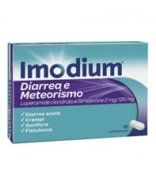 IMODIUM DIARREA E METEORISMO 12 COMPRESSE - Abelastore.it - Farmaci ed Integratori