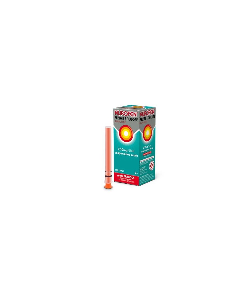 NUROFEN FEBBRE DOLORE 200MG/5ML GUSTO FRAGOLA - Abelastore.it - Farmaci ed Integratori