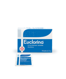 EUCLORINA POLVERE 10 BUSTINE 2,5G - Abelastore.it - Dispositivi sanitari