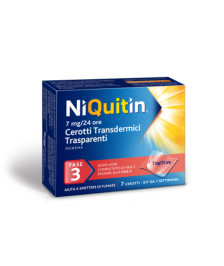 NIQUITIN 7 CEROTTI TRANSDERMICI 7MG/24H - Abelastore.it - Farmaci ed Integratori