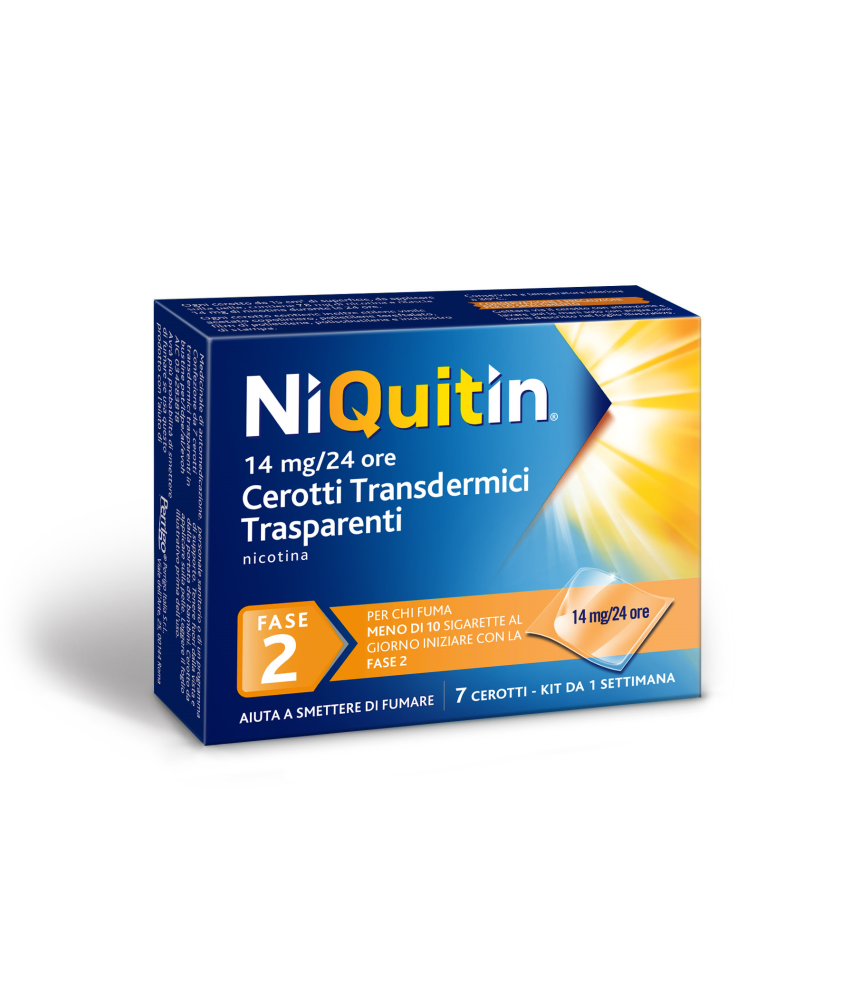 NIQUITIN 7 CEROTTI TRANSDERMICI 14MG/24H - Abelastore.it - Farmaci ed Integratori