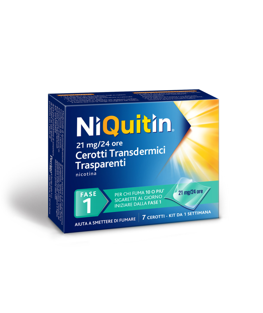 NIQUITIN 7 CEROTTI TRANSDERMICI 21MG/24H - Abelastore.it - Farmaci ed Integratori