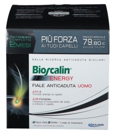 BIOSCALIN ENERGY UOMO 20 FIALE ANTICADUTA 2 MESI DI TRATTAMENTO - Abelastore.it - Cosmetici e Bellezza