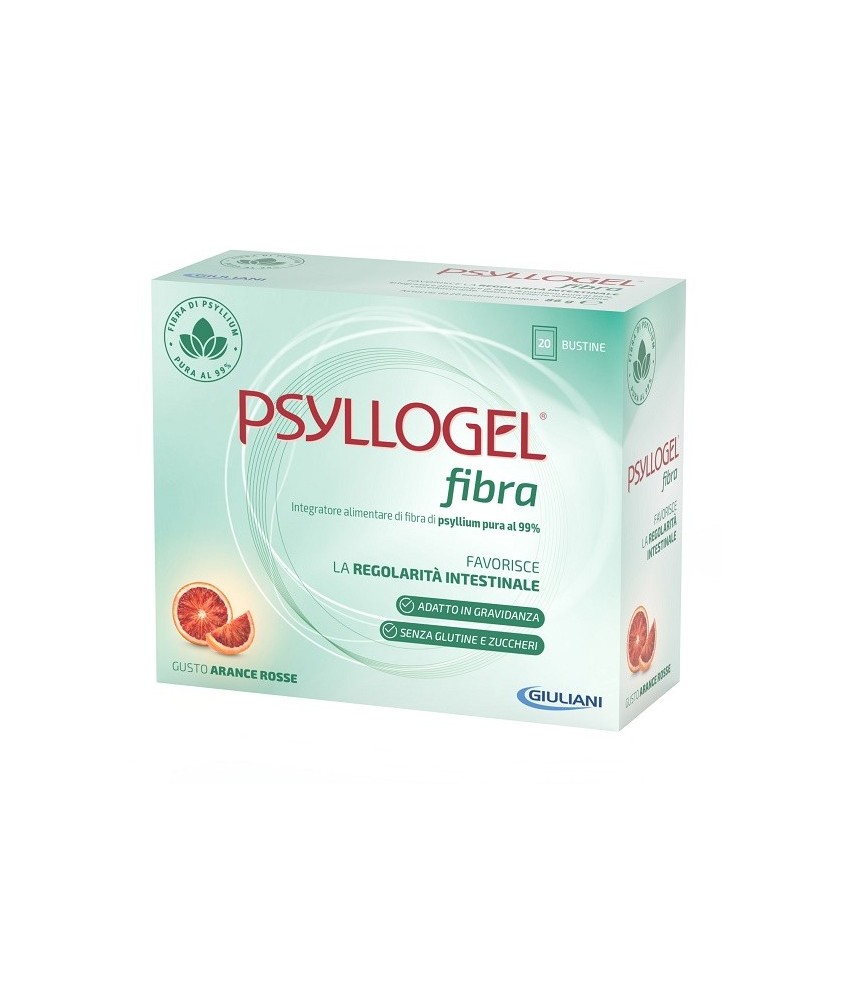 PSYLLOGEL FIBRA AROMA ARANCIA ROSSA 20 BUSTINE - Abelastore.it - Farmaci ed Integratori