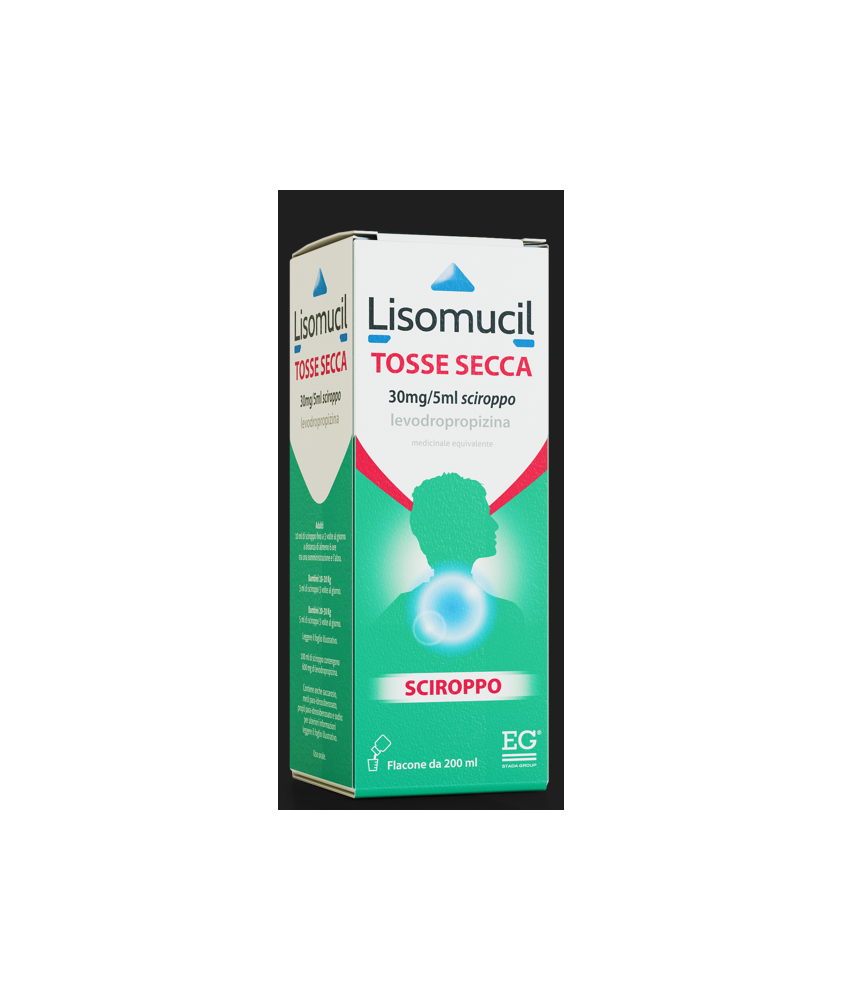 LISOMUCIL SCIROPPO TOSSE SECCA 200ML - Abelastore.it - Farmaci ed Integratori